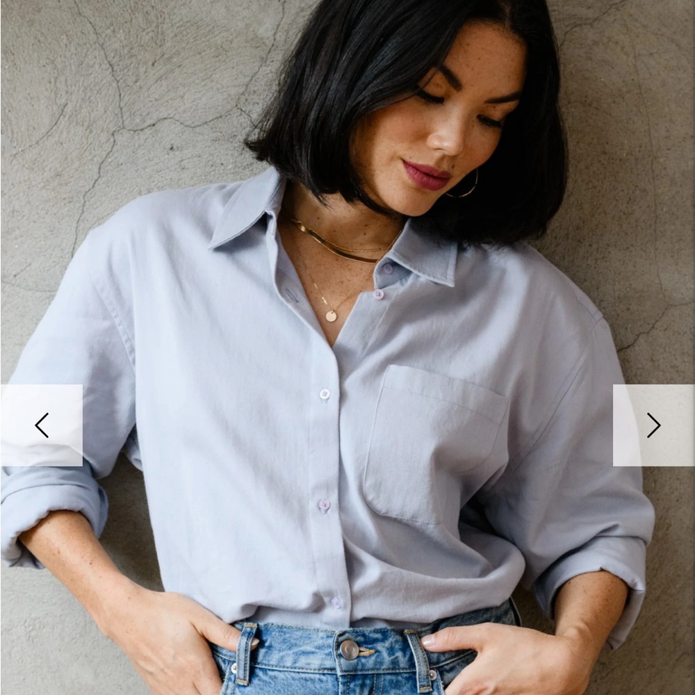 ABLE Harris Oversized Button Down Shirt, in Excellent Like-New Condition, Size S